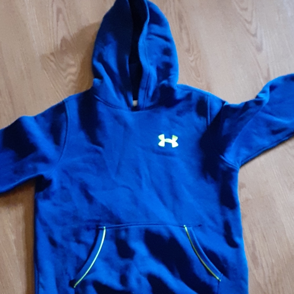 Under Armor Yellow and Blue Hoddie